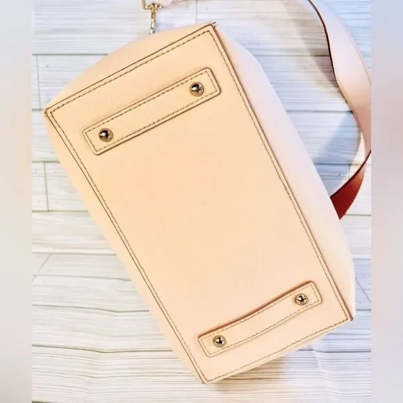 016- Dooney & Bourke Emerson Brynn, Ashby Blush Florentine Leather Hand Bag - Picture 8 of 13